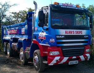 Alan Skip Hires new DAF CF tipper truck
